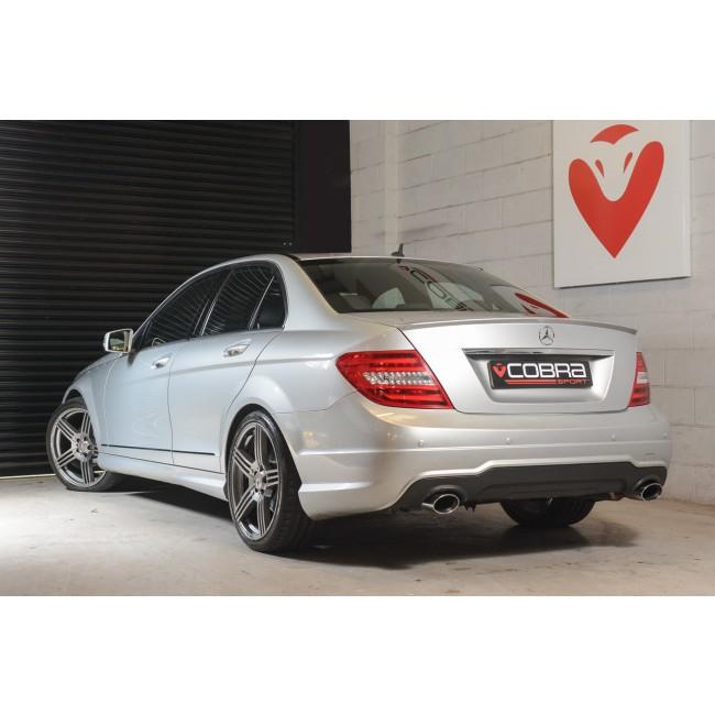 Cobra Sport Mercedes W204 C200/C220/C250 (Diesel) 350 Dual Performance Exhaust - Wayside Performance 