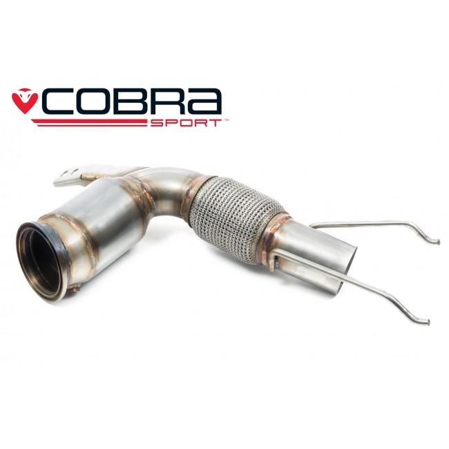 Cobra Sport Mini GP3 (Mk3) JCW (F56) Sports Cat / De-Cat Downpipe Performance Exhaust - Wayside Performance 