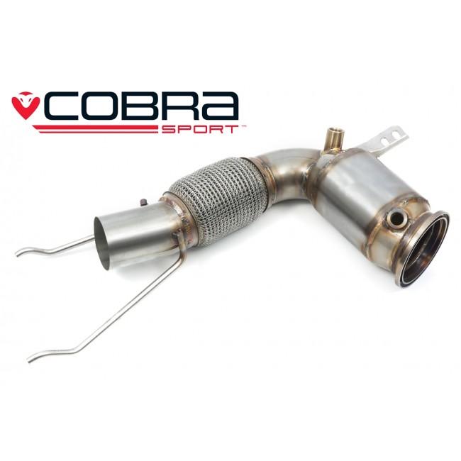 Cobra Sport Mini GP3 (Mk3) JCW (F56) Sports Cat / De-Cat Downpipe Performance Exhaust - Wayside Performance 