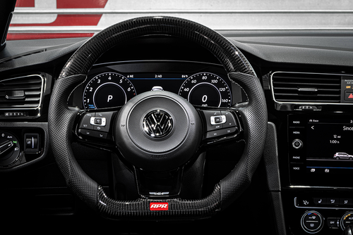 APR Carbon Fibre / Perforated Leather Steering Wheel Golf Mk7 R / GTI / GTD - Wayside Performance 
