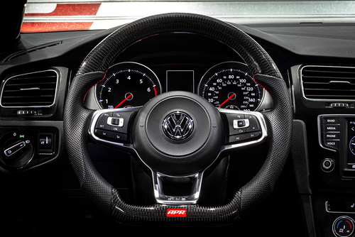 APR Carbon Fibre / Perforated Leather Steering Wheel Golf Mk7 R / GTI / GTD - Wayside Performance 