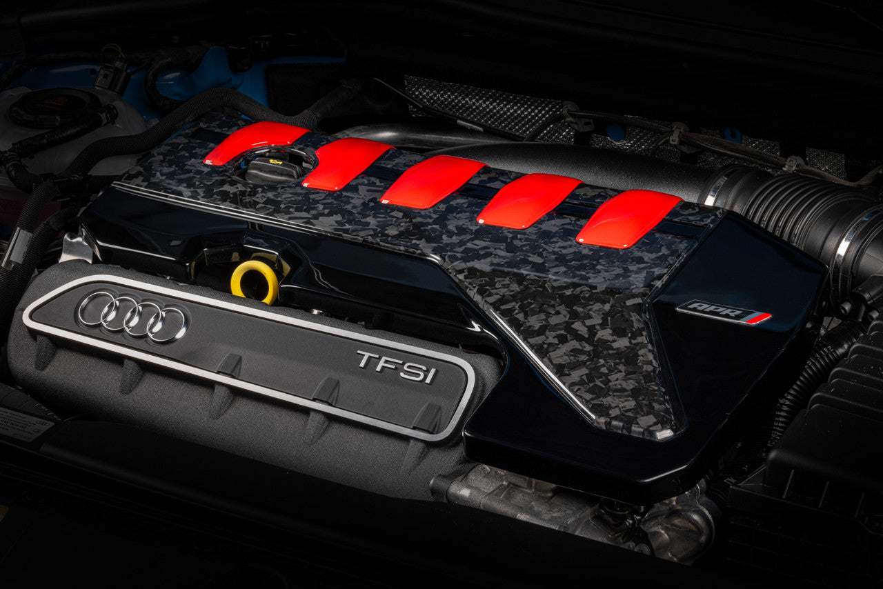 APR Forged Carbon Fibre Engine Cover - 2.5T RS3, TT RS, RS Q3, and Cupra Formentor - Wayside Performance 
