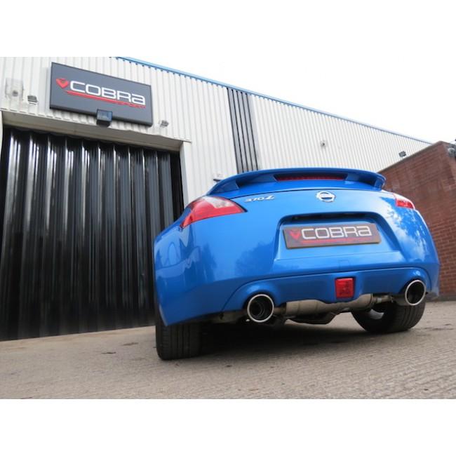 Cobra Sport Nissan 370Z Cat Back Performance Exhaust (Y-Pipe, Centre and Rear Sections) - Wayside Performance 