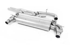 Milltek Cat Back Non-Resonated with Titanium Oval Trims - TT Mk3 - TTRS 2.5TFSI Quattro (OPF/GPF Models) - Wayside Performance 