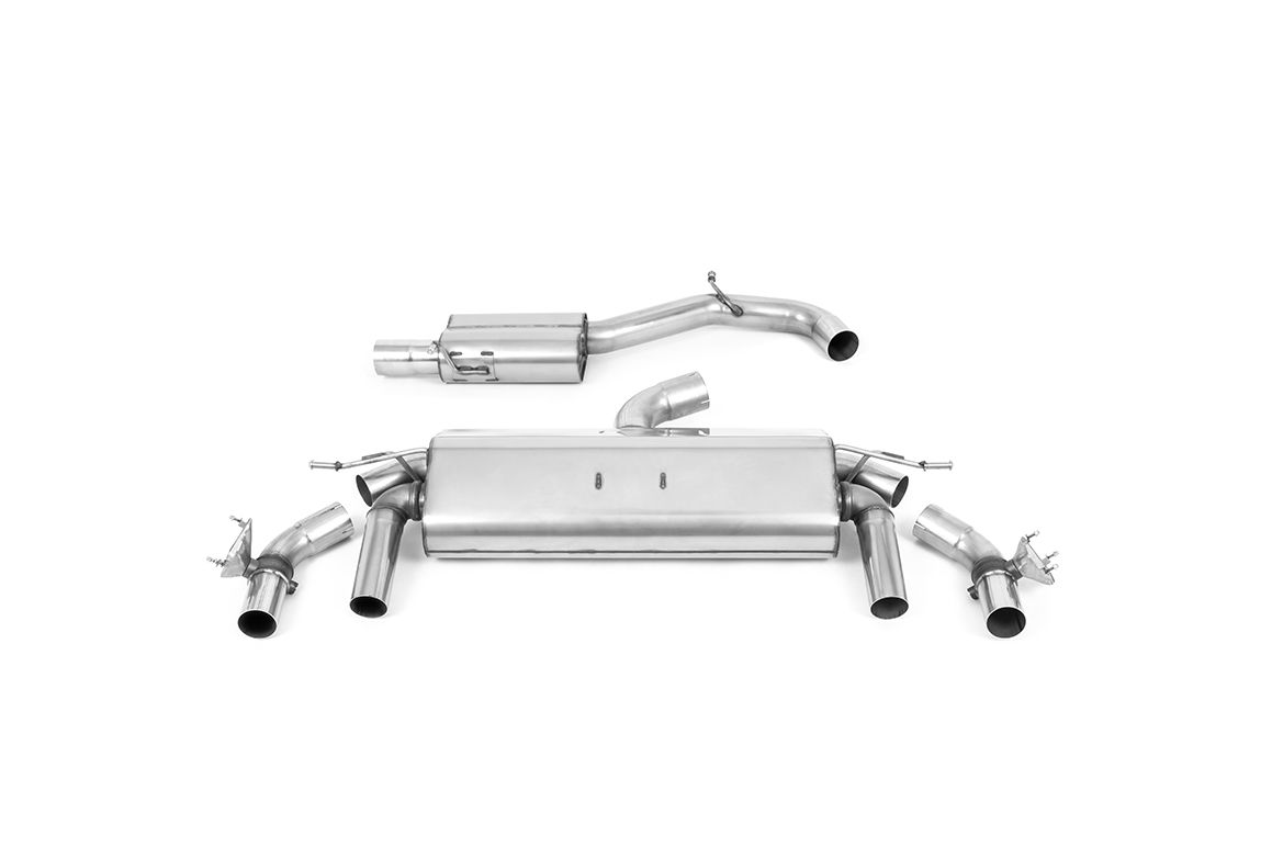 Milltek Cat-back - GPF Back - Carbon Fibre Jet-100 Tips - T-Roc - R 2.0TSI 300ps (with OPF/GPF) - Wayside Performance 