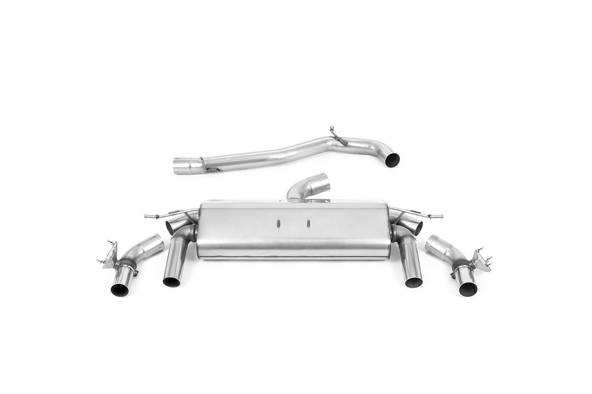 Milltek Cat-back - GPF Back - Burnt Titanium GT-100 Tips - Non-Resonated - T-Roc - R 2.0TSI 300ps (with OPF/GPF) - Wayside Performance 