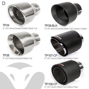 Cobra Sport Audi TT (Mk2) 1.8/2.0 TFSI (2WD) 2011-14 Dual Exit Turbo Back Performance Exhaust - Wayside Performance 