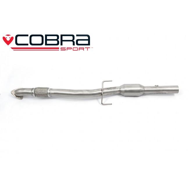 Cobra Sport Vauxhall Corsa D 1.6 SRI (07-09) Secondary Sports Cat / De-Cat Front Pipe Performance Exhaust - Wayside Performance 