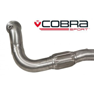 Cobra Sport Vauxhall Corsa E VXR (15-18) Front Pipe Sports Cat / De-Cat Performance Exhaust - Wayside Performance 