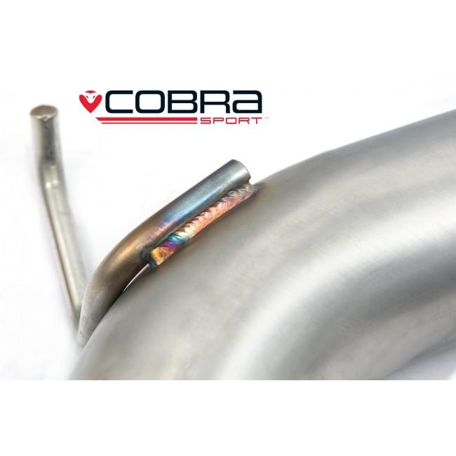 Cobra Sport VW Golf GTI (Mk7) 2.0 TSI (5G) (12-17) Resonator Delete Performance Exhaust - Wayside Performance 