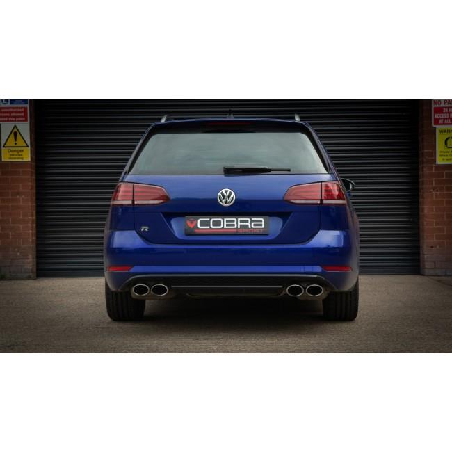 Cobra Sport VW Golf R (Mk7) Estate 2.0 TSI (12-18) Resonator Delete Performance Exhaust - Wayside Performance 