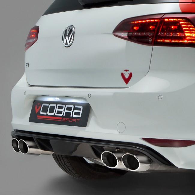 Cobra Sport VW Golf R (Mk7) 2.0 TSI (5G) (12-18) Turbo Back Performance Exhaust - Wayside Performance 