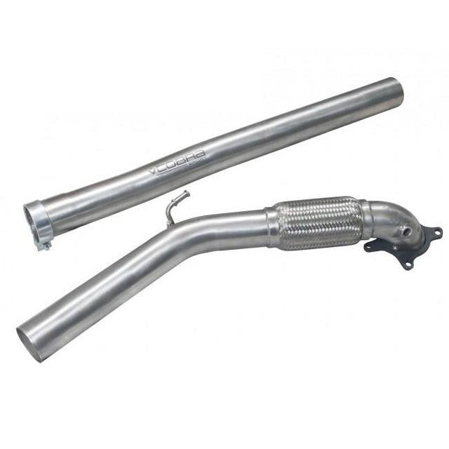 Cobra Sport VW Scirocco R 2.0 TSI (09-18) Sports Cat / De-Cat Front Downpipe Performance Exhaust - Wayside Performance 