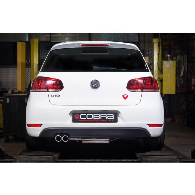 Cobra Sport VW Golf GTD (Mk6) 2.0 TDI (5K) (09-13) Cat Back Performance Exhaust - Wayside Performance 